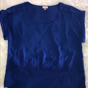 SOLD STITCH FIX Pixley Blue Blouse